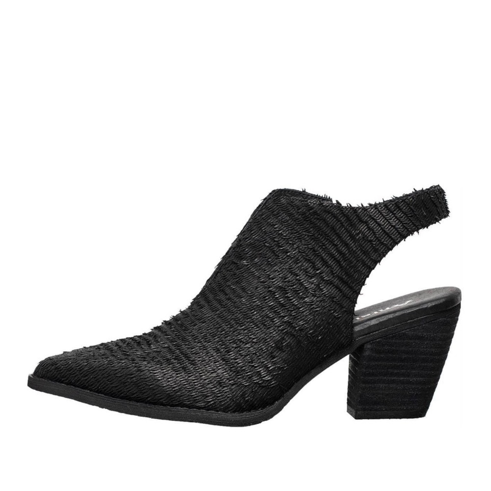 ANTELOPE textured HELA leather slingback booties size 38